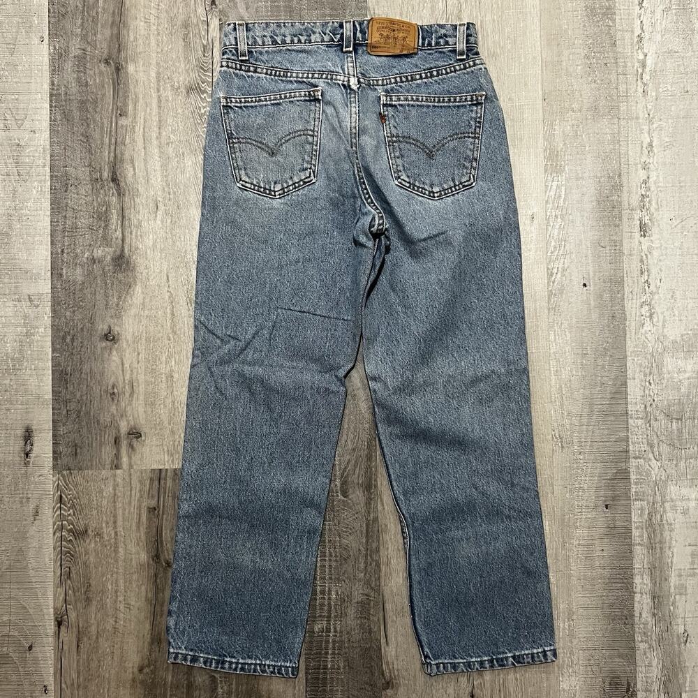 VTG Levis 560 Loose Fit 90s Husky Orange Tab Denim Jeans Sz 30x26 Made In USA